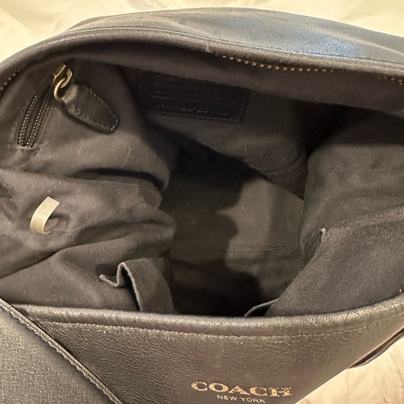 Coach Black Leather Bag with Gold Studs - Picture 14 of 14